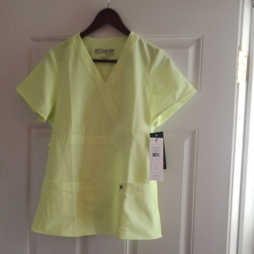 Grey's Anatomy Light Green V-Neck Scrub Top